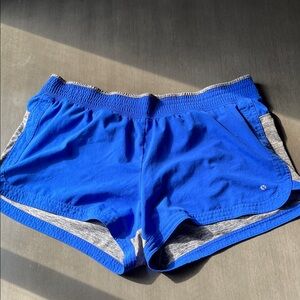 Blue Women's Athletic Shorts XL xersion no pockets elastic pull on